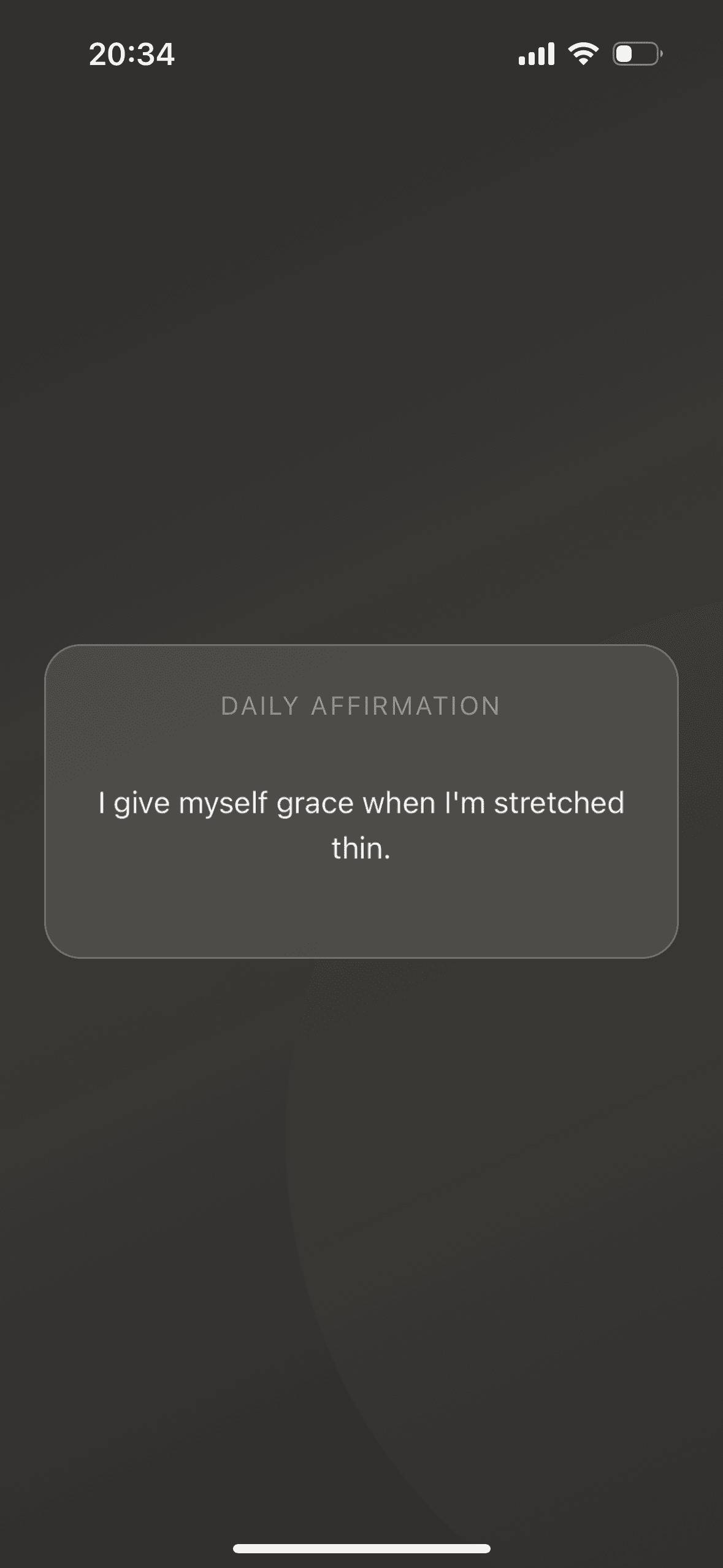 Dotto affirmation screen