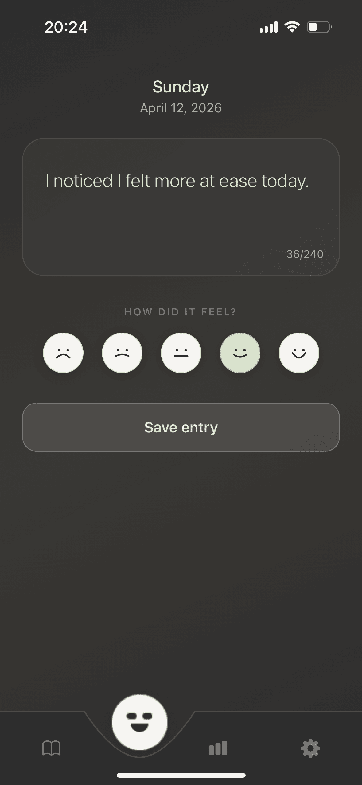 Dotto daily check-in screen